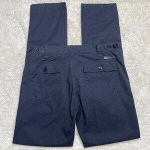 BURBERY Women's Navy Blue Skinny High Rise Cotton Jeans Size 30 Regular